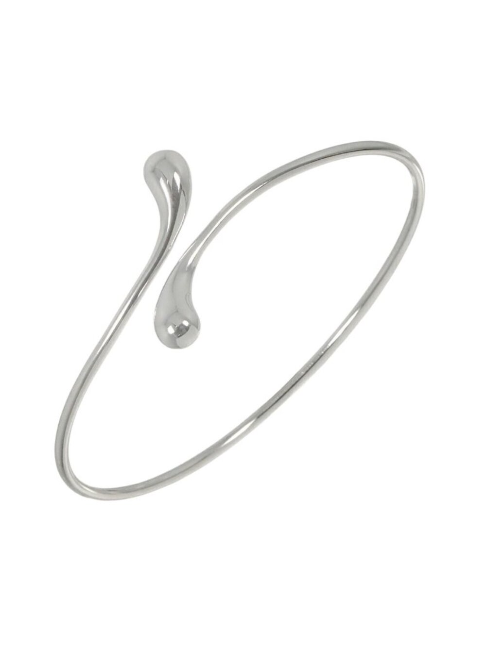 Tiffany & Co Double Teardrop Bangle 17 925 Sterling Silver Bracelet